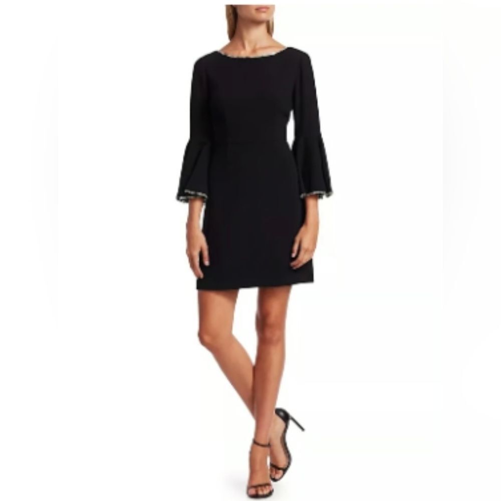 Trina Turk Black Dress with Gold Accents